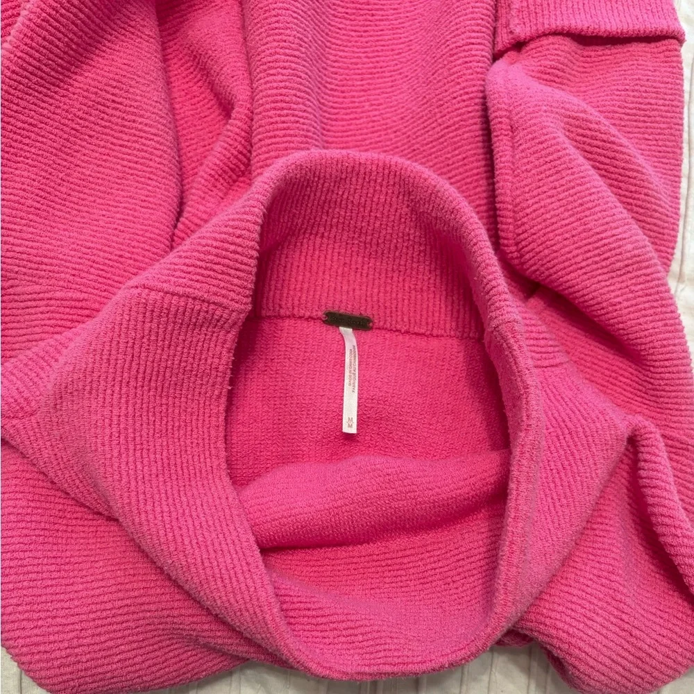 Free People Ottoman Pink Cowl Neck Sweater - Picture 7 of 9